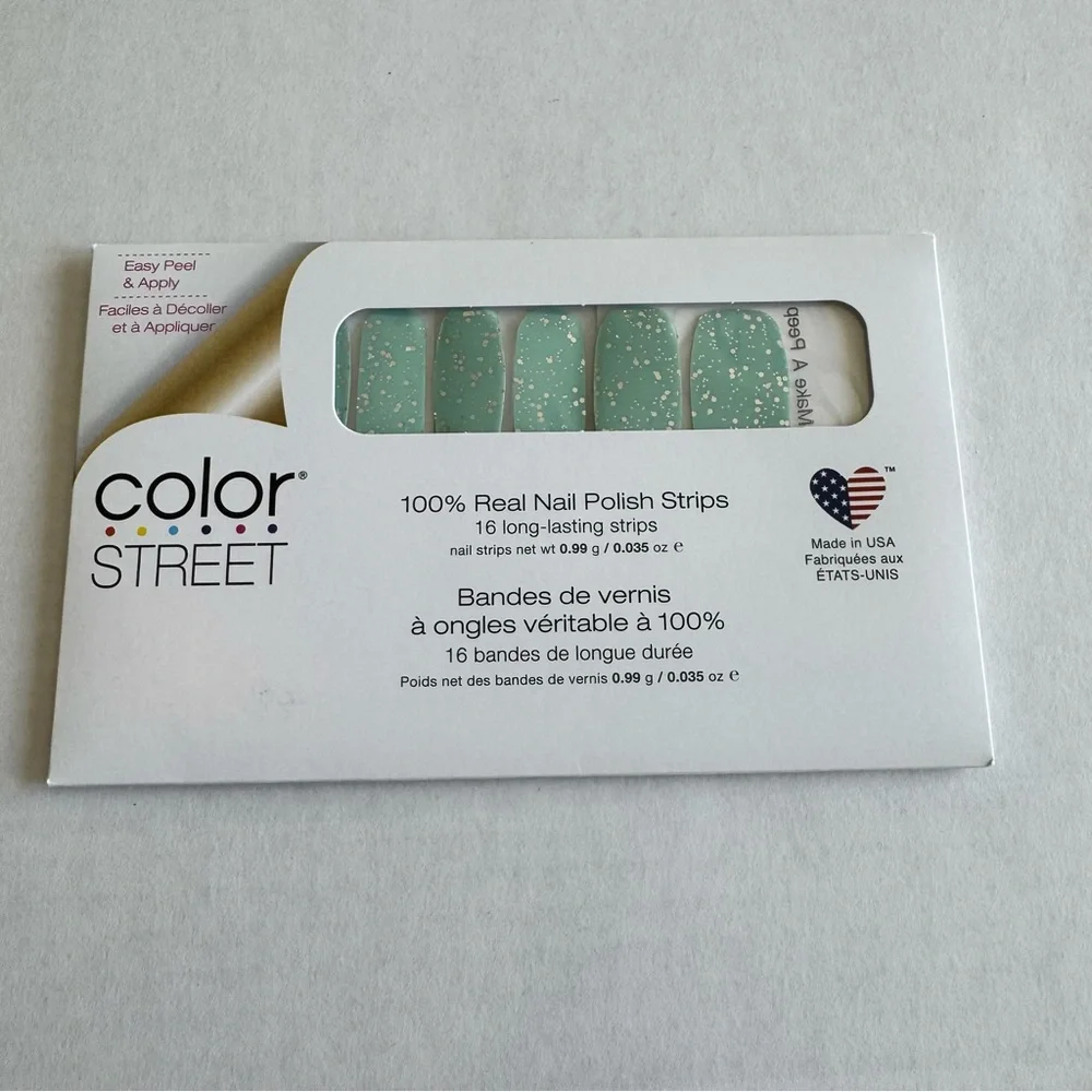 *Retired* Color Street: Don’t Make a Peep | Blue Spring Easter Silver Glitter - Picture 3 of 16